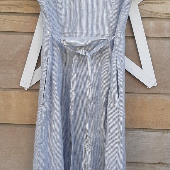 Quince Midi 100% European Linen Dress Cottage Core - Picture 9 of 9